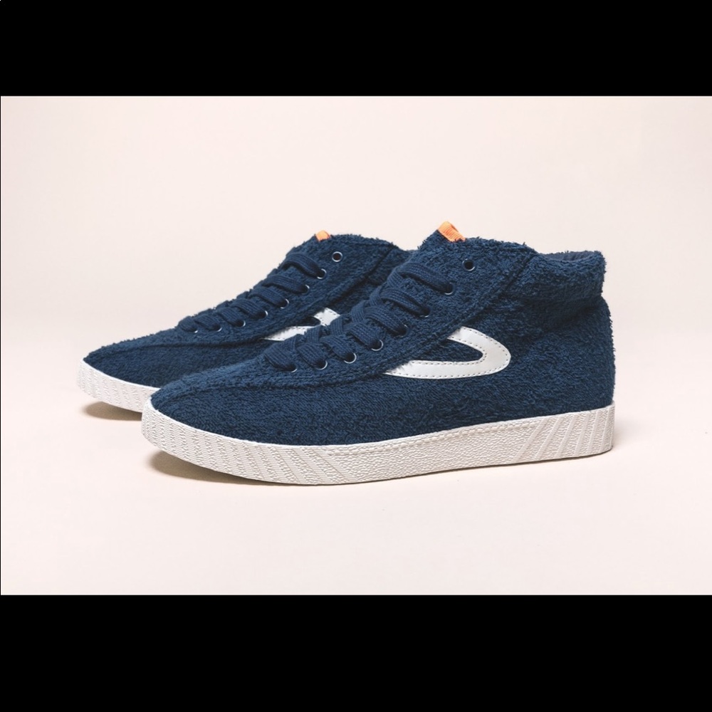 NWT Tretorn Blue Textured Sneakers